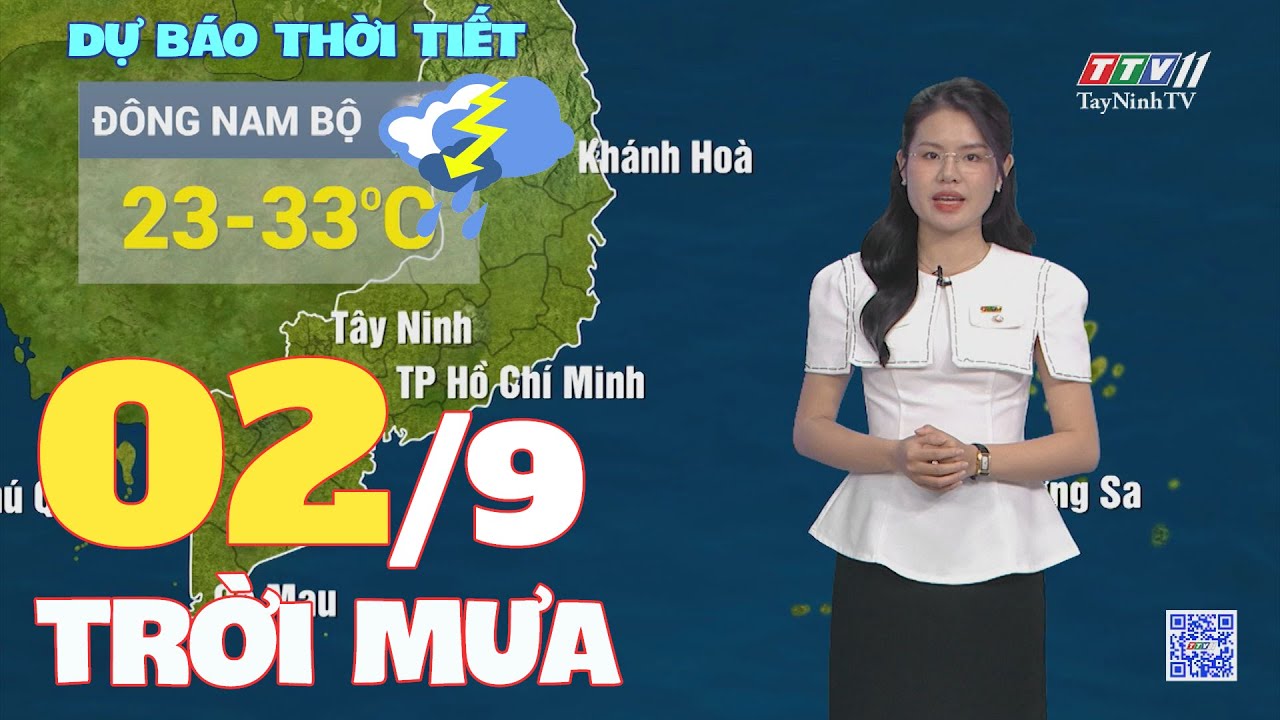 Bản tin thời tiết 02-9-2024 | TayNinhTVENT